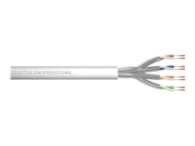 DIGITUS CAT 6A U-FTP Roh-Patchkabel 100 m Box Vorderansicht