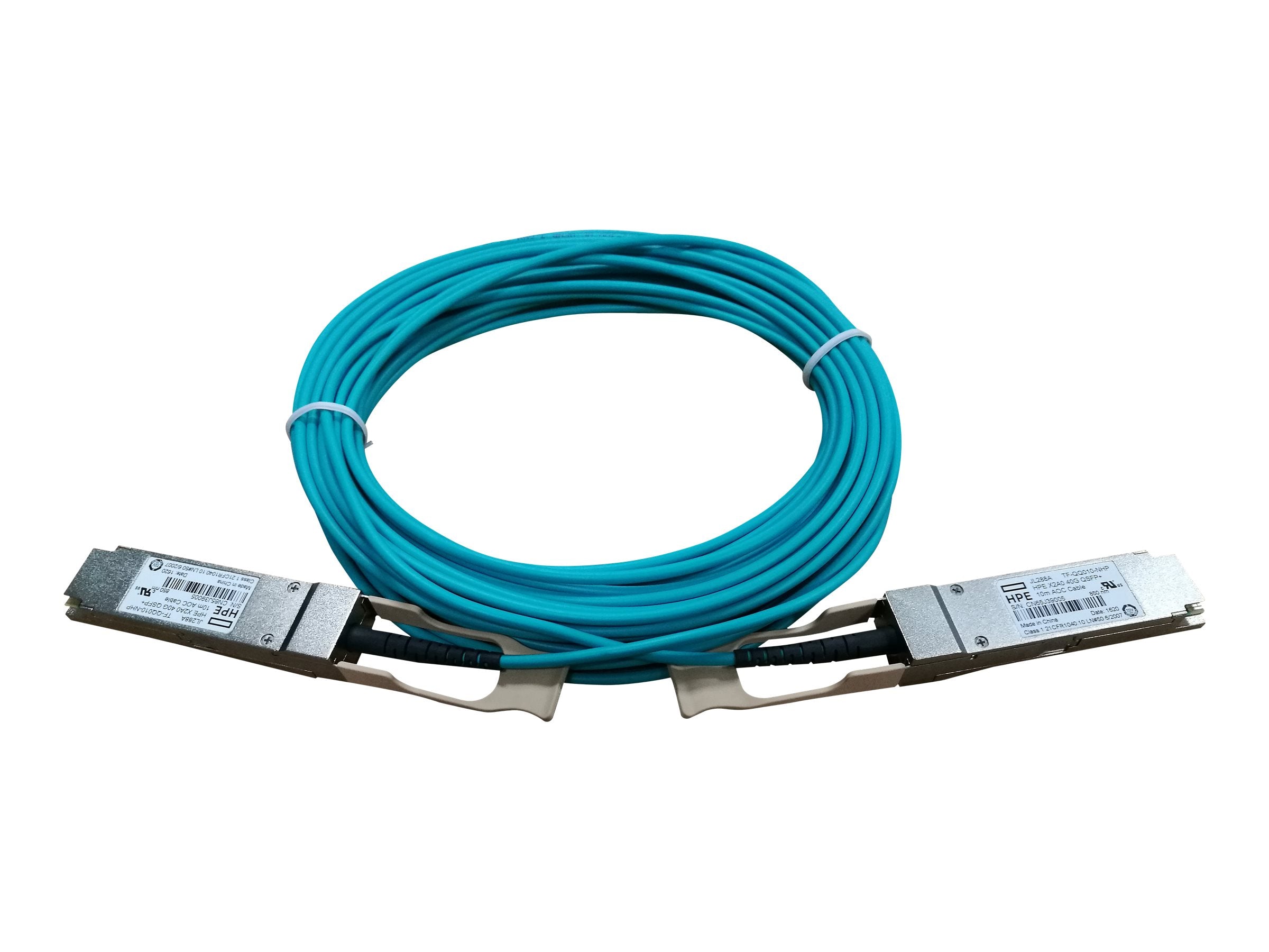 HPE X2A0 40G QSFP+ 10m AOC Cable - Vorderansicht