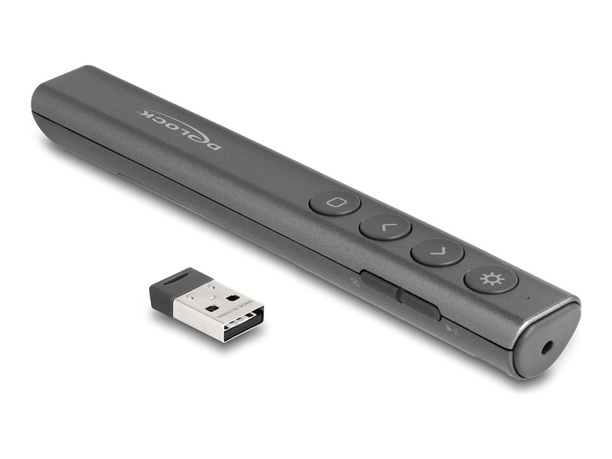DELOCK USB Laser Presenter anthrazit - Vorderansicht