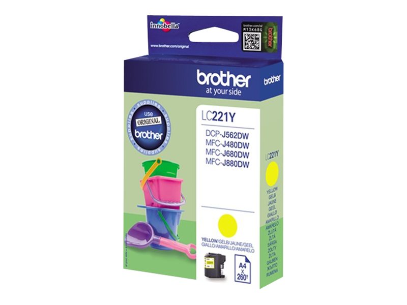 BROTHER LC221Y Tintenpatrone Gelb Detailansicht