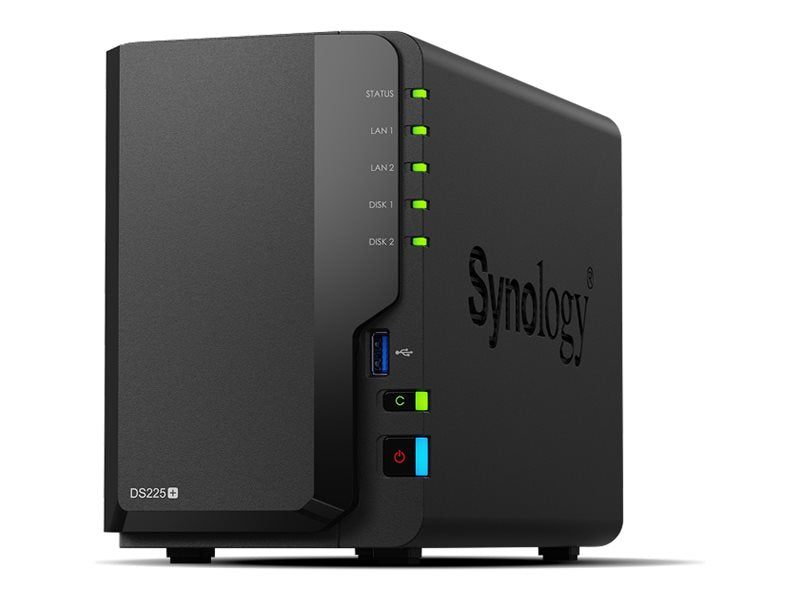 SYNOLOGY DS225+ 2-Bay PLUS NAS Vorderansicht