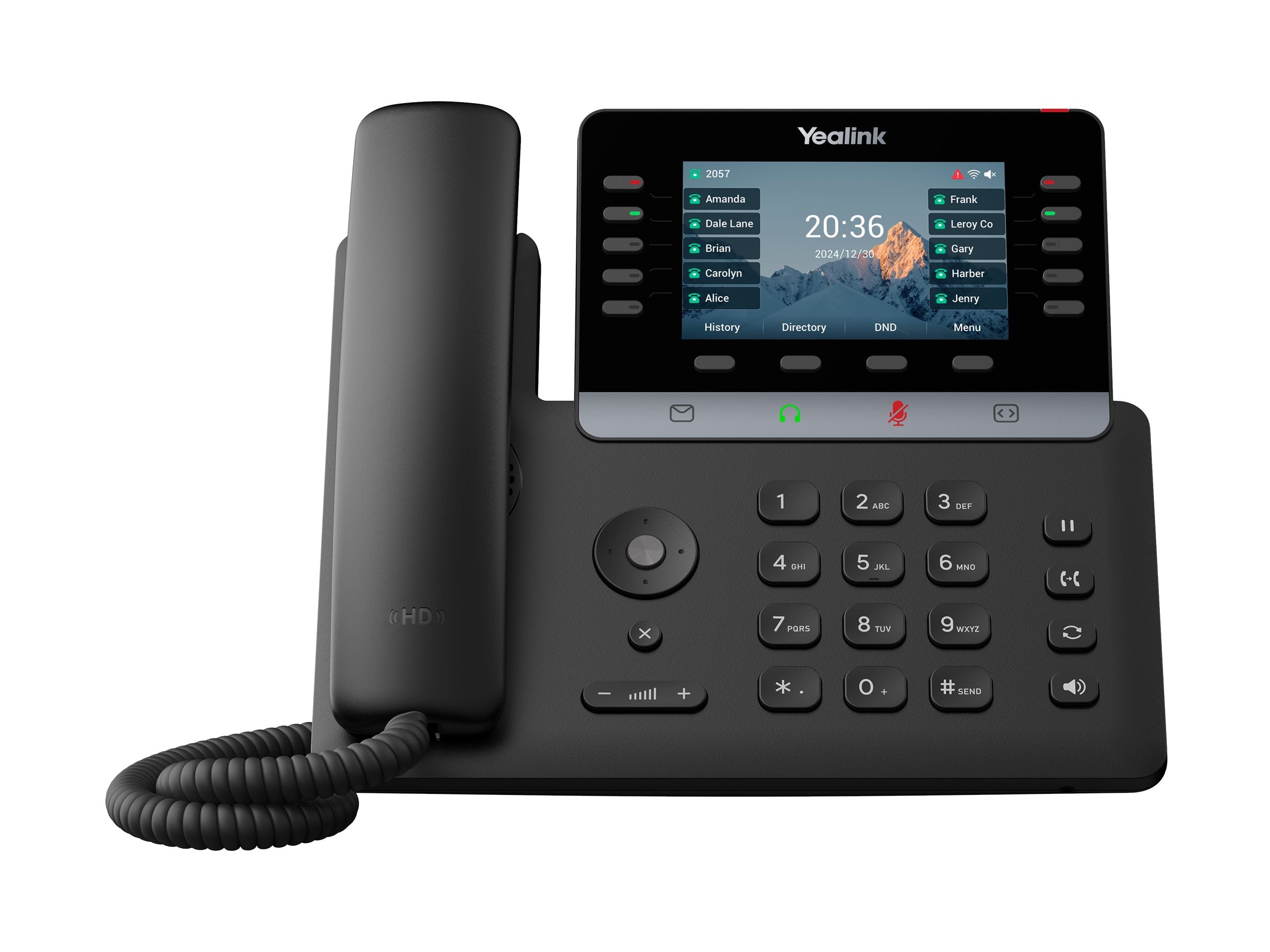 YEALINK SIP-T74W VoIP-Telefon Displayansicht
