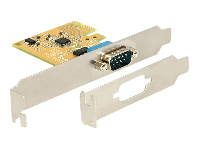 DELOCK PCIe x1 Seriell 1x + Low profil Vorderansicht