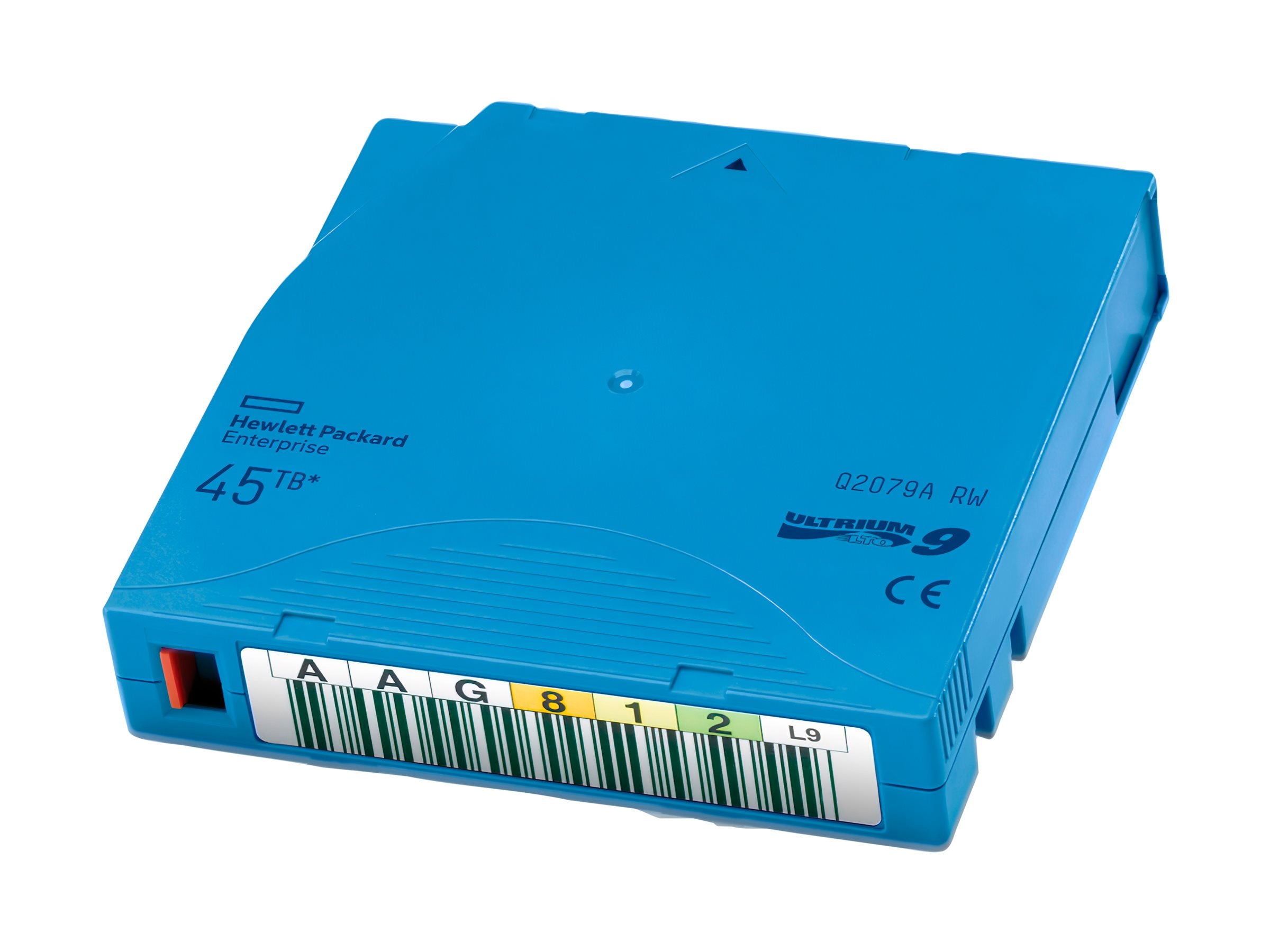 HPE LTO-9 Ultrium 45TB RW Custom Labeled Library Pack - Vorderansicht