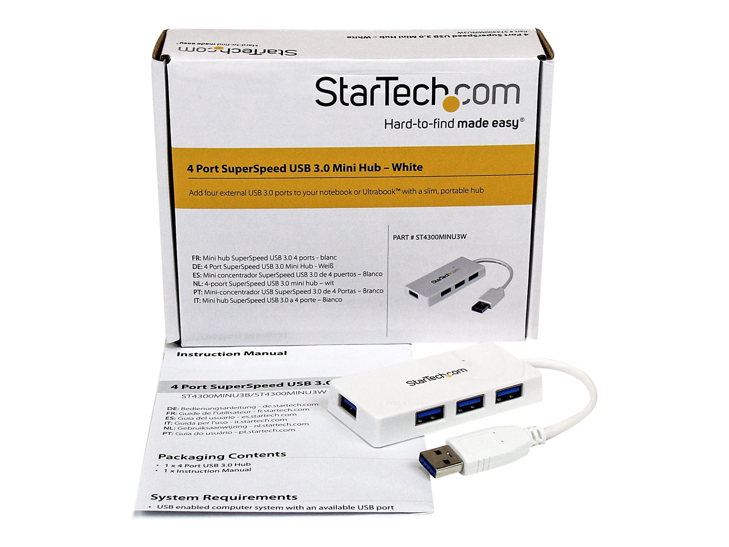 STARTECH.COM 4 Port USB 3.0 SuperSpeed Hub - Vorderansicht