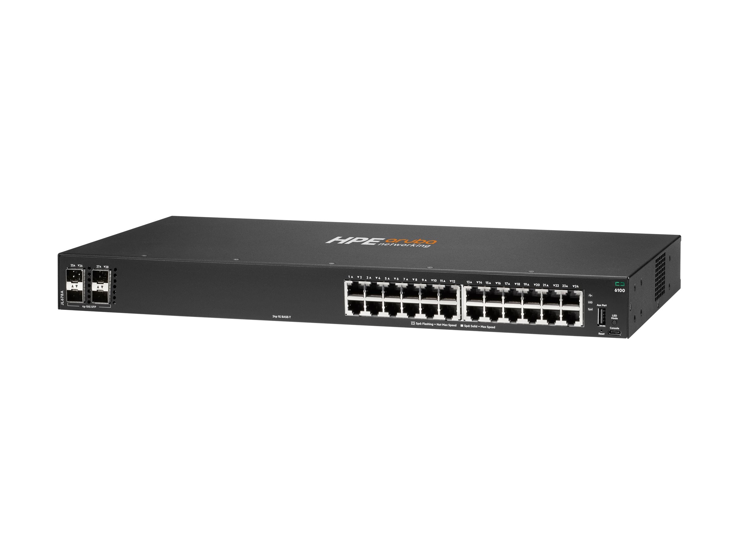 ARUBA HPE Aruba Networking CX 6100 24G 4SFP+ Switch Detailansicht