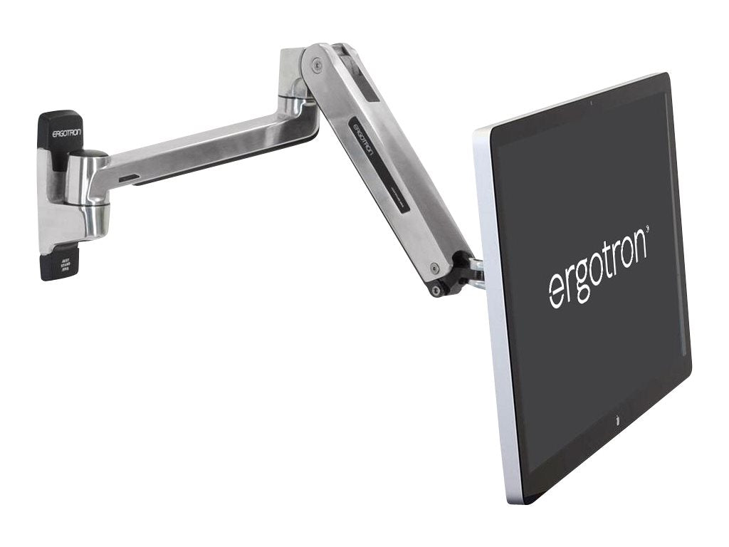 Detailaufnahme der Montagekomponenten des ERGOTRON LX HD Sit-Stand Wall Mount LCD Arms