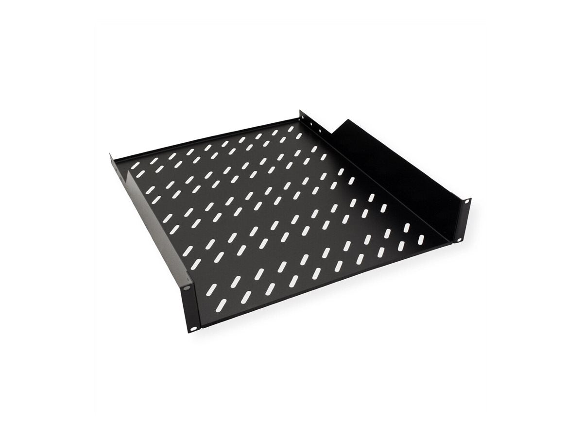 ROLINE Fachboden 48,26cm 19Zoll 2 HE 550 T 25kg Tragkraft schwarz - Detailansicht