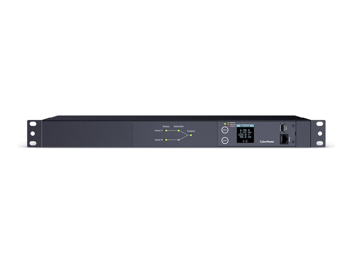 CYBERPOWER METERED ATS PDU PDU24005 Vorderansicht