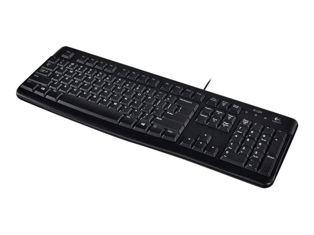 LOGITECH K120 Corded Keyboard Black USB Tastenansicht