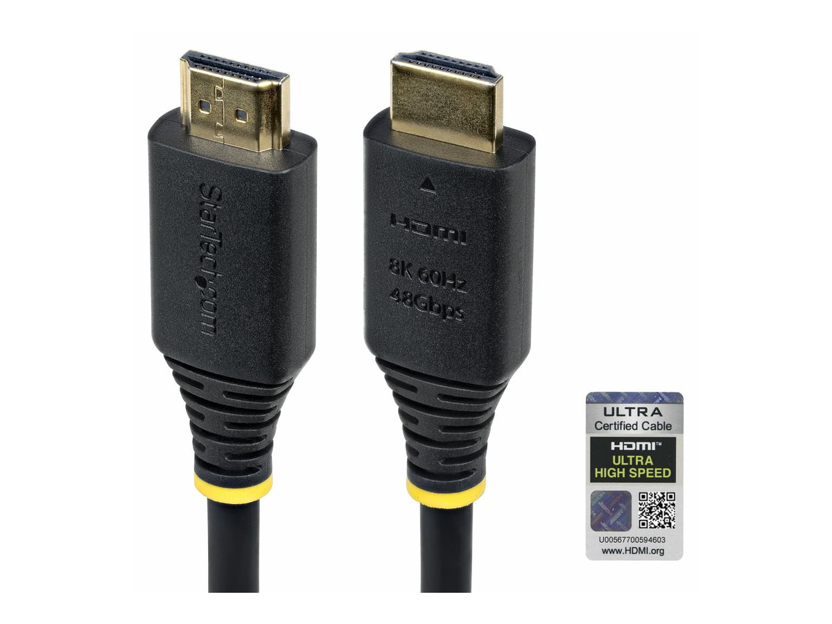 STARTECH.COM 2m Zertifiziertes Ultra High Speed HDMI Kabel 8K 60Hz und 4K 120Hz UHD HDMI 2.1 Kabel mit HDR10+ und eARC 48Gbps