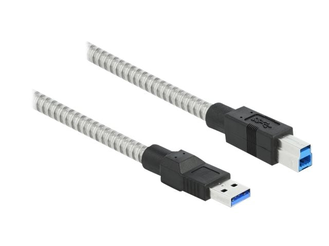 DELOCK USB 3.2 Gen 1 Kabel Typ-A Stecker zu Typ-B Stecker 1m Vorderansicht