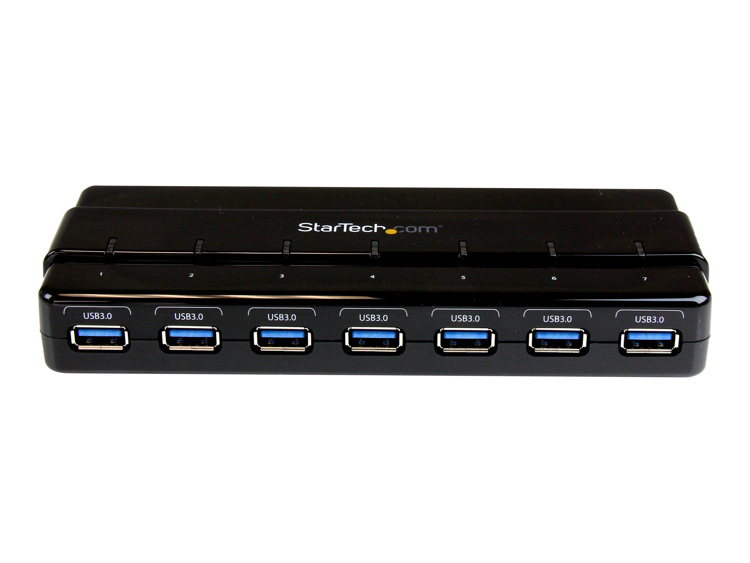 STARTECH.COM ST7300USB3B 7 port USB 3.0 hub Vorderansicht