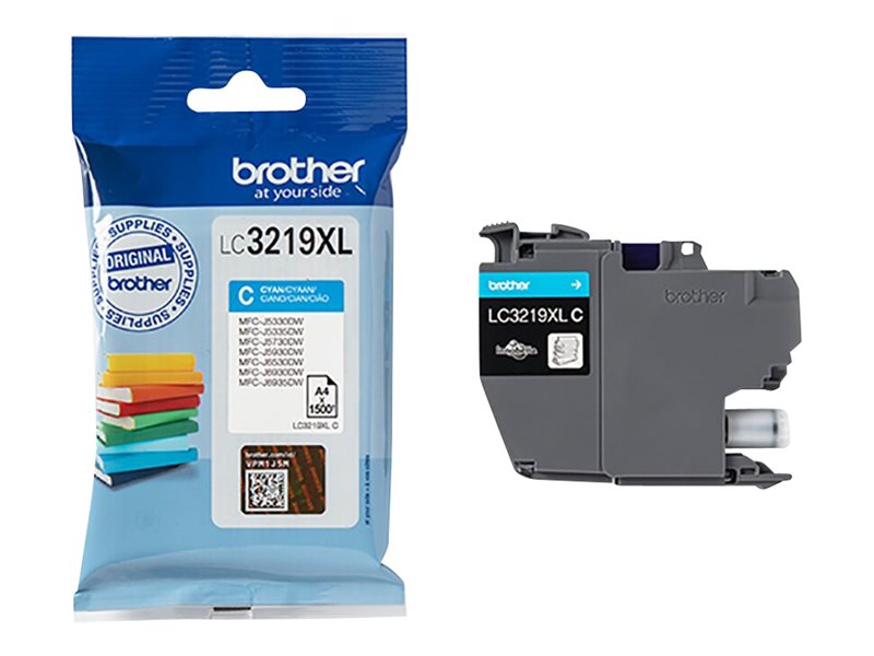 BROTHER LC-3219XLC Tinte Cyan im Einsatz