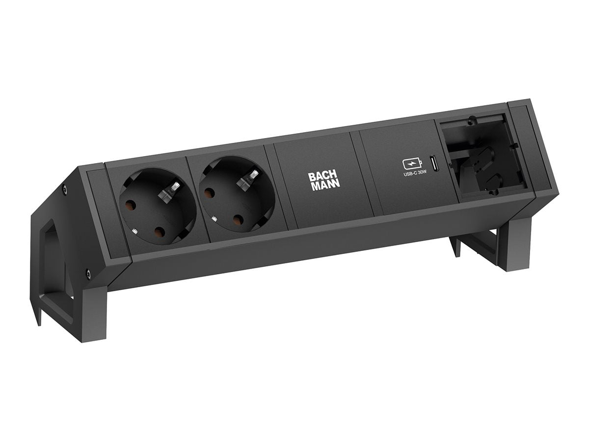 BACHMANN DESK2 2xUTE 1xUSB C 30W 1xCM 0