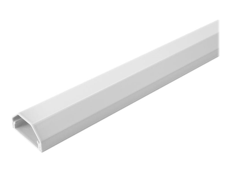 ROLINE Kabelkanal Aluminium 33x18mm weiss 1,1m - Vorderansicht