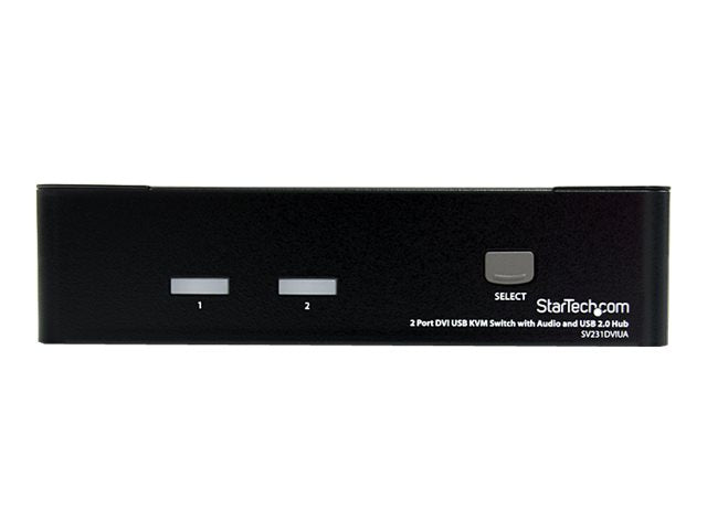 STARTECH.COM 2 Port DVI USB KVM Switch Vorderansicht