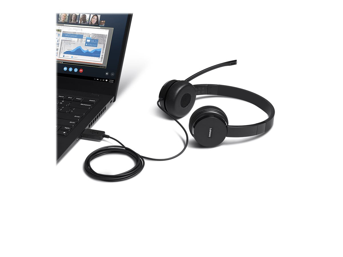 LENOVO 100 Mono USB Headset - Vorderansicht