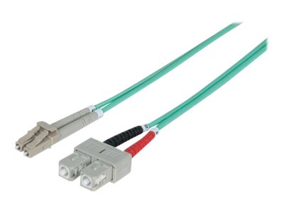 INTELLINET LWL Kabel LC/SCC OM4 20m violett Duplex Multimode - Verpackung