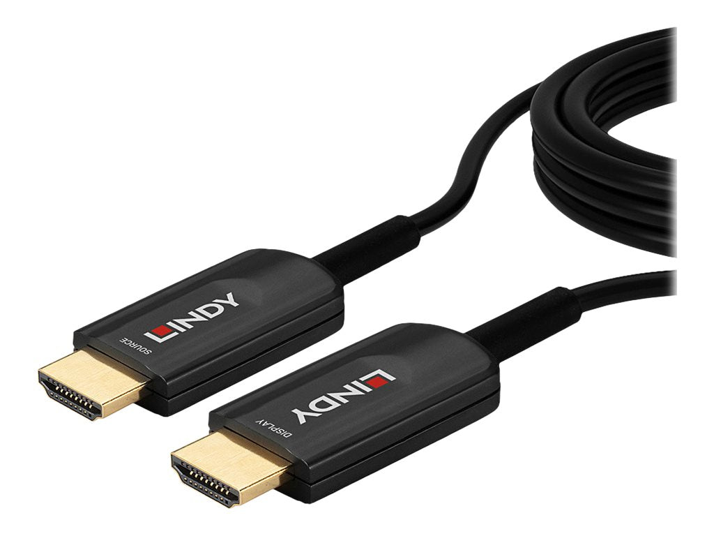 LINDY 20m Fibre Optic Hybrid Ultra High Speed HDMI Cable Anschlussansicht