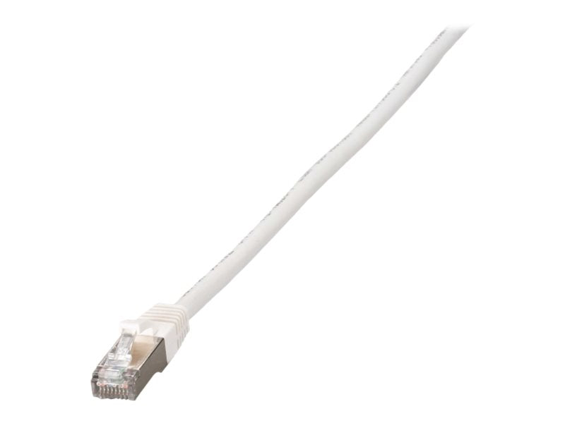 EFB RJ45 Patchkabelverlängerung Cat.6A S/FTP AWG26 weiss 1m - Vorderansicht