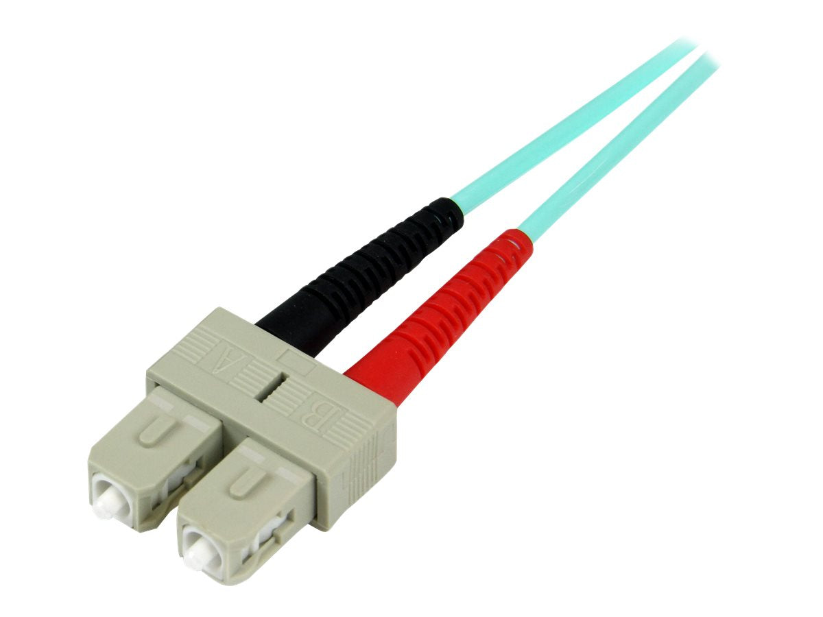 STARTECH.COM 10Gb Aqua LC/SC Duplex 50/125 Multimode LSZH Fiber Cable Verpackung