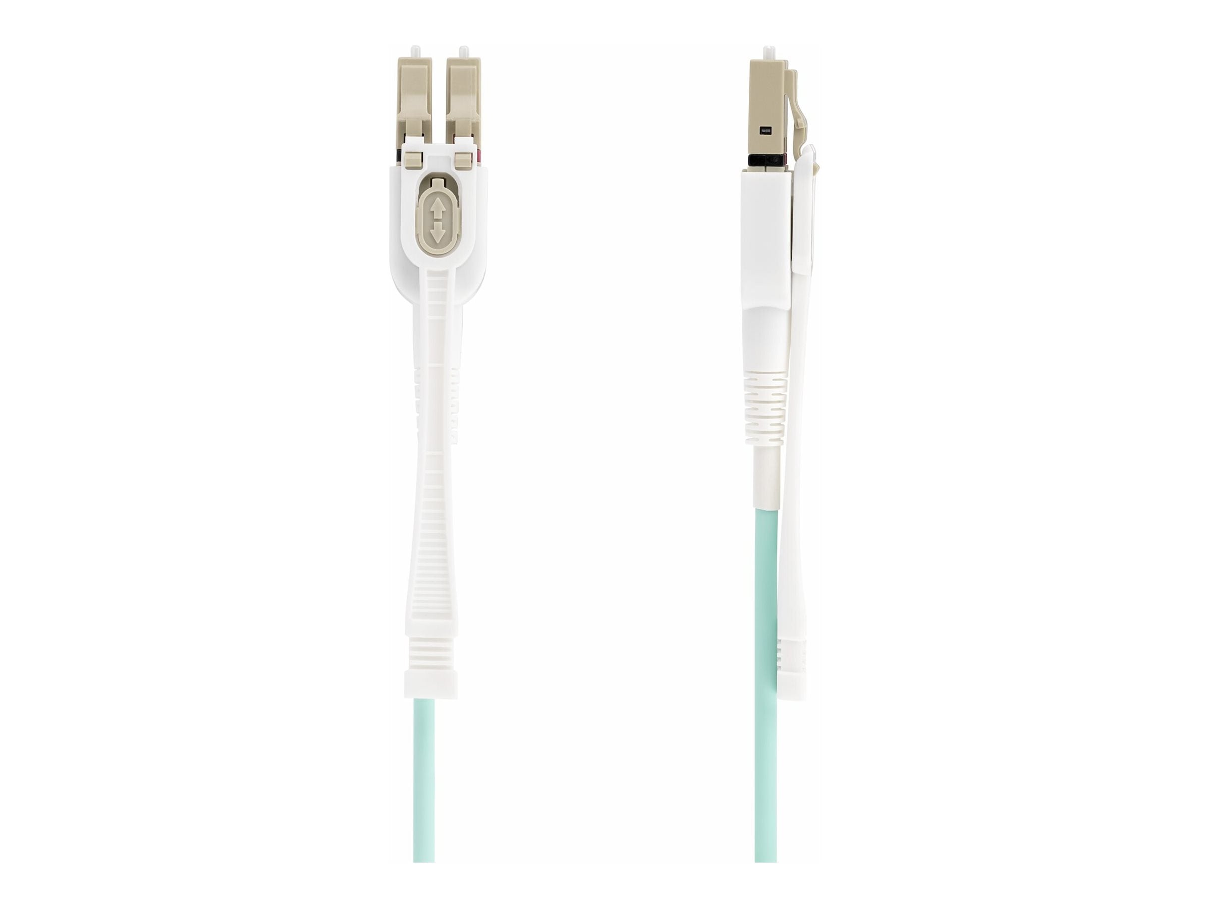 STARTECH.COM 10m LC zu LC UPC OM4 Multimode Glasfaser Patchkabel Vorderansicht