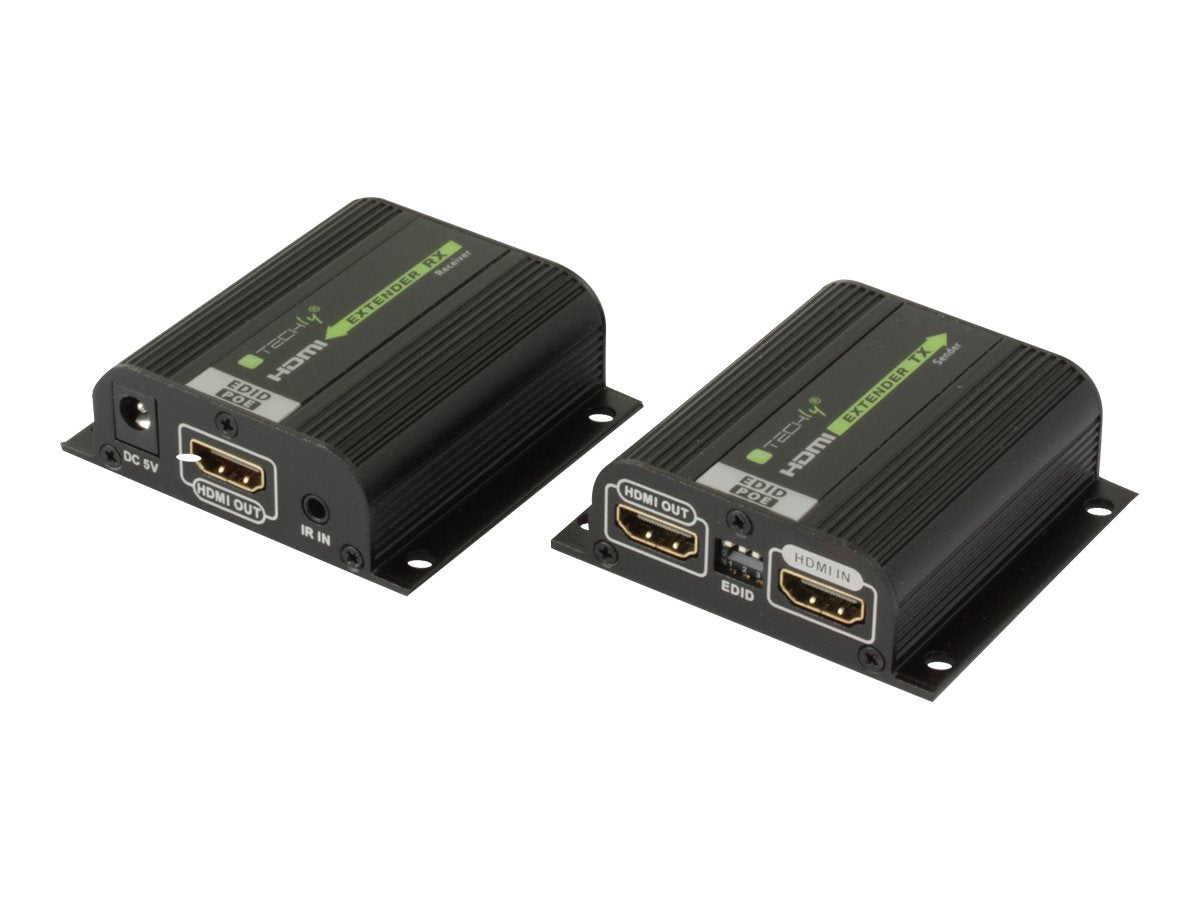 TECHLY HDMI Extender über Cat6 6A 7 mit PoE 40m - Verpackung