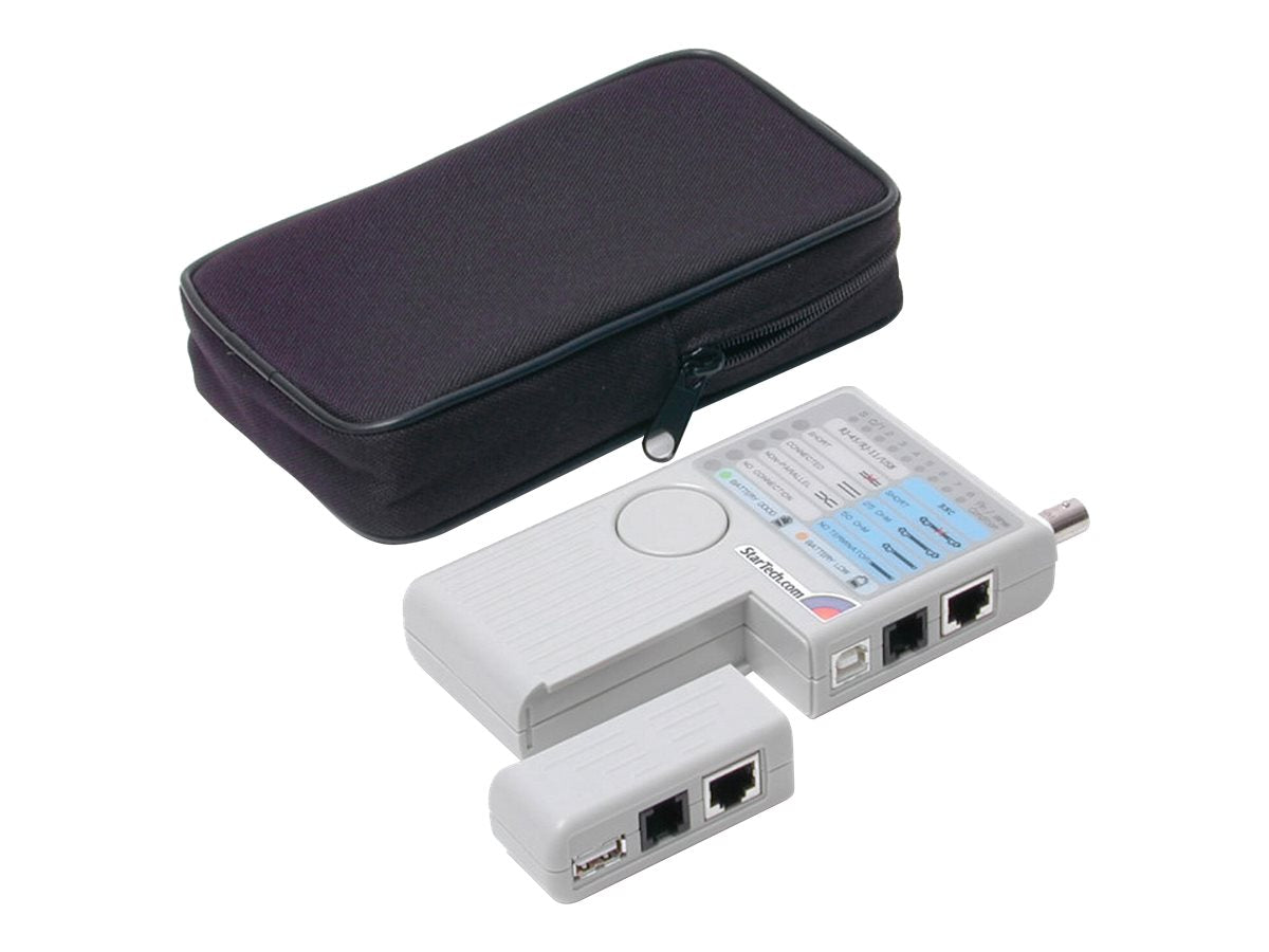 STARTECH.COM Professioneller Multifunktions RJ45/RJ11/USB und BNC Kabel Tester - Testen von Netzwerkkabeln RJ11 RJ45 USB und BNC Kab
