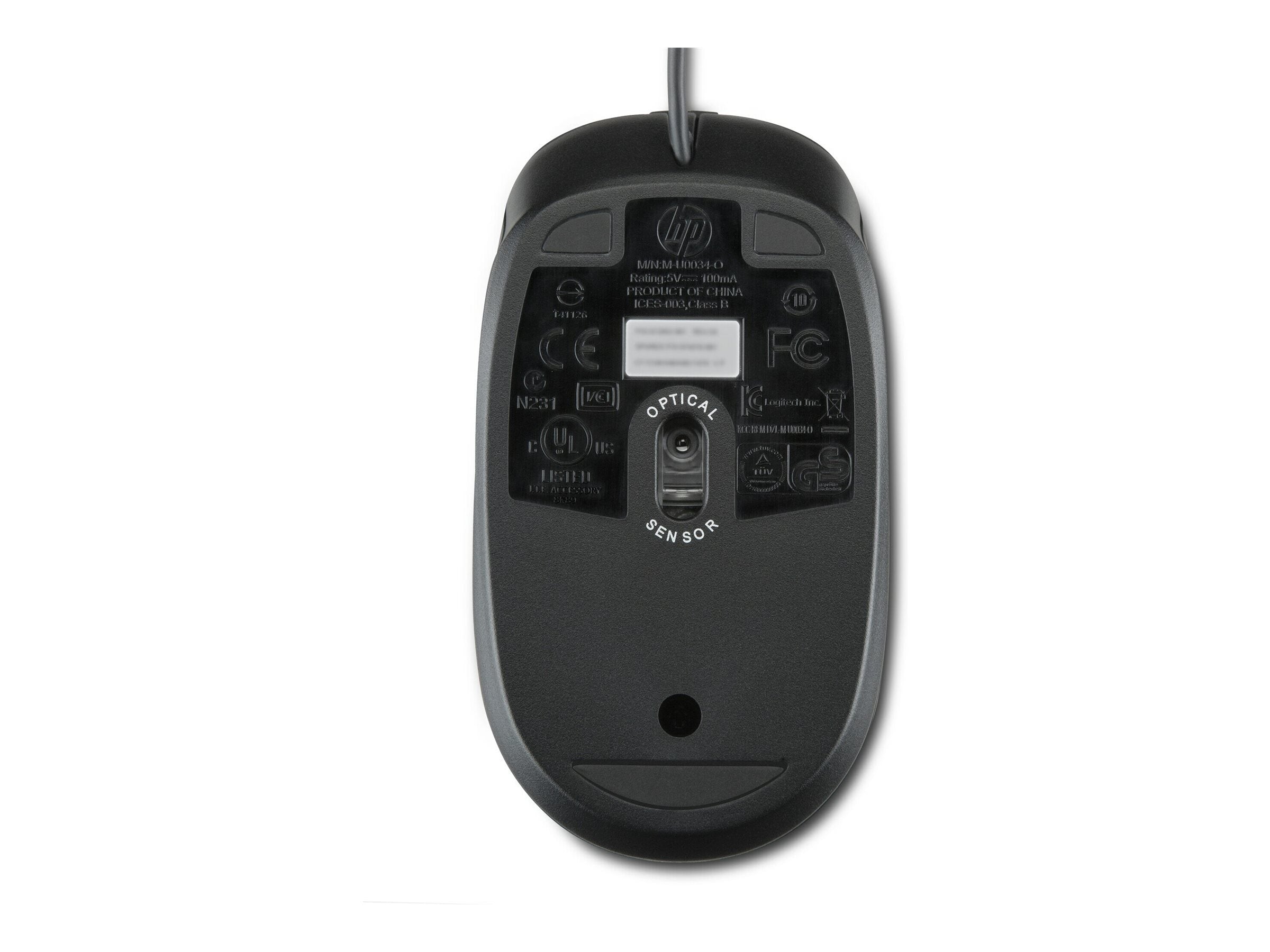 HP USB Optical 2.9M Mouse Kabelansicht