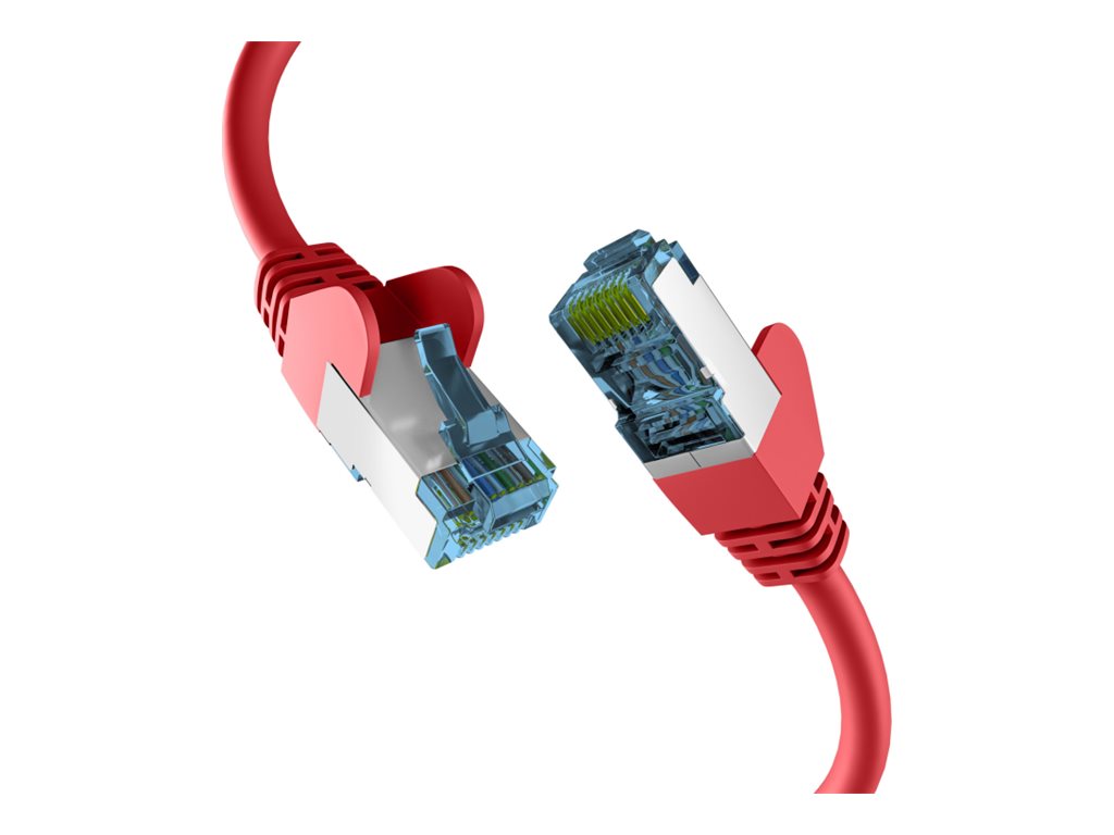 EFB Netzwerkkabel CAT6a S/FTP PIMF 1,5m rot - Vorderansicht