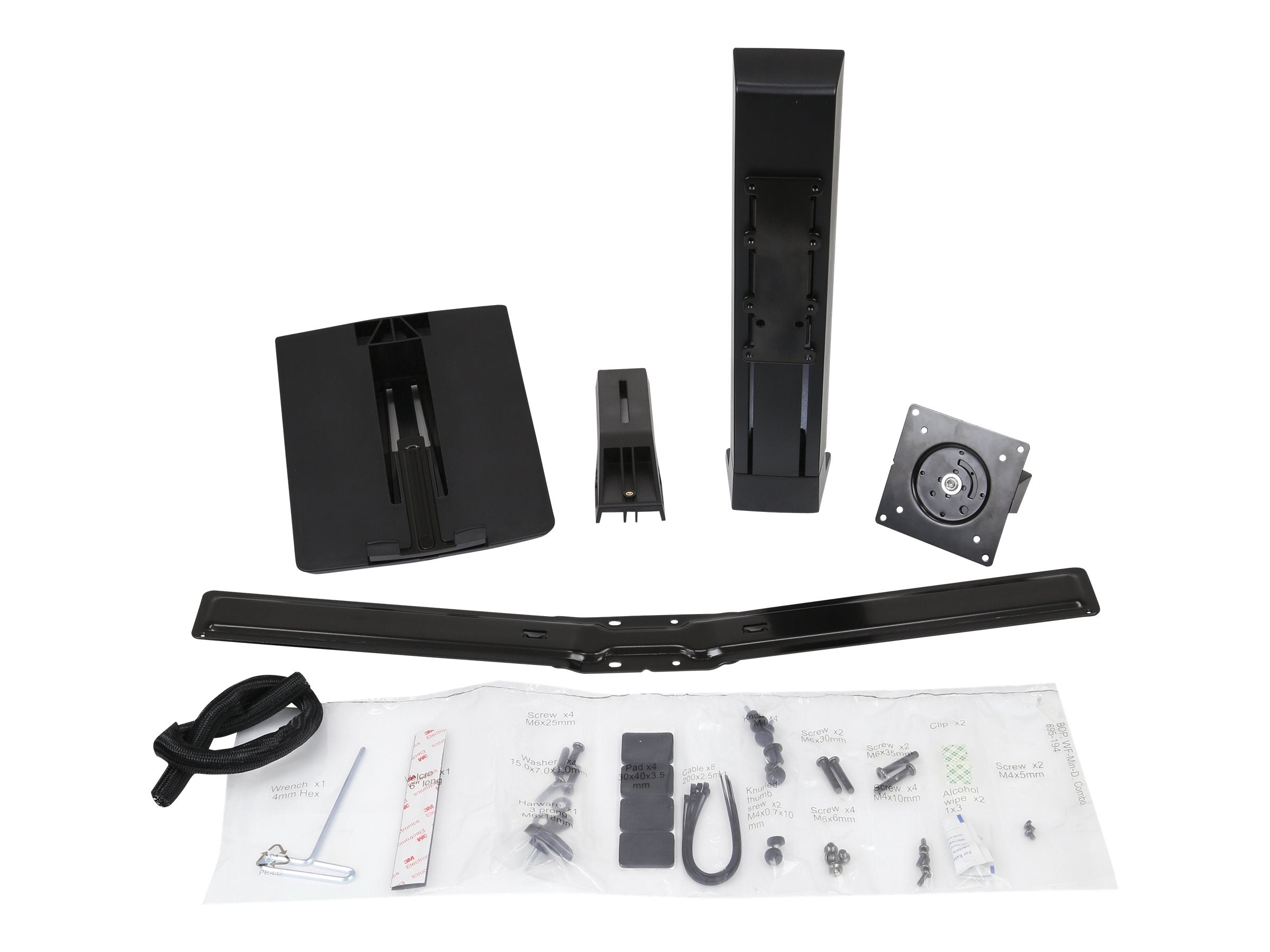 Vorderansicht des ERGOTRON WorkFit LCD Laptop Kit Black