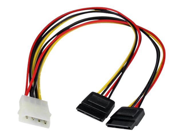 STARTECH.COM 12in LP4 to 2x SATA Power Y Cable Adapter - Anschlussansicht