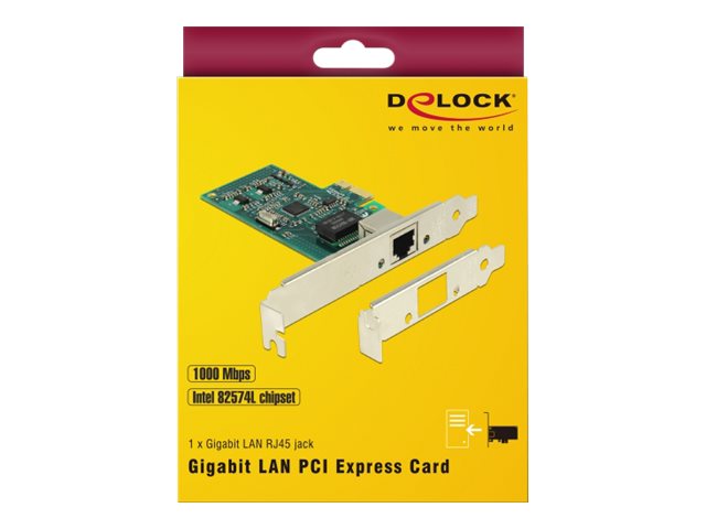 DELOCK PCI Express Karte > 1 x Gigabit LAN