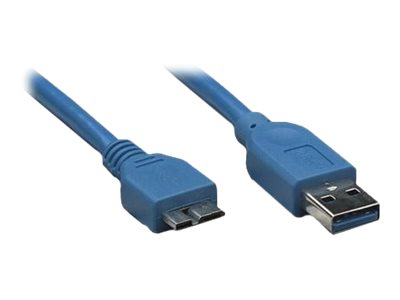 TECHLY USB3.0 Anschlusskabel blau 3m Steckeransicht