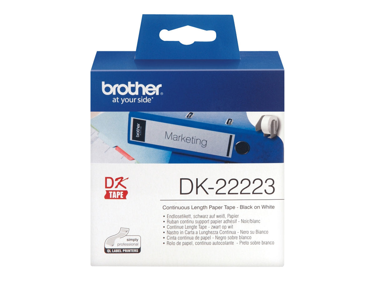 BROTHER DK22223 Endlosetiketten Vorderansicht