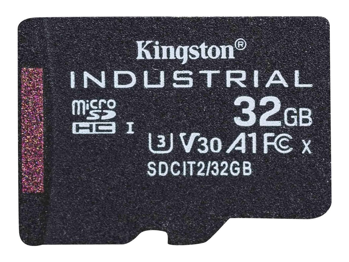KINGSTON 32GB microSDHC Industrial C10 A1 pSLC Card Vorderansicht