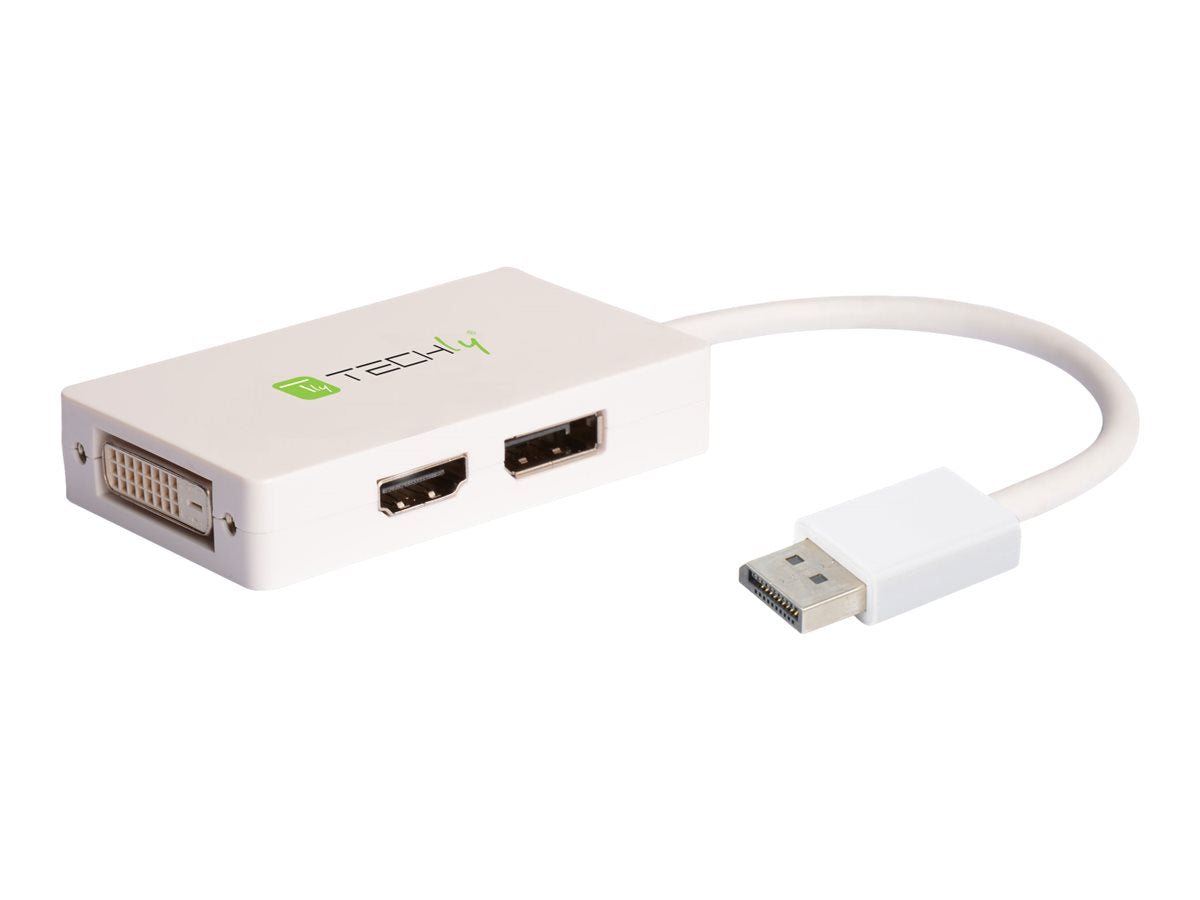 EFB TECHLY Adapter DisplayPort 3 in 1 auf HDMI/DVI - Vorderansicht