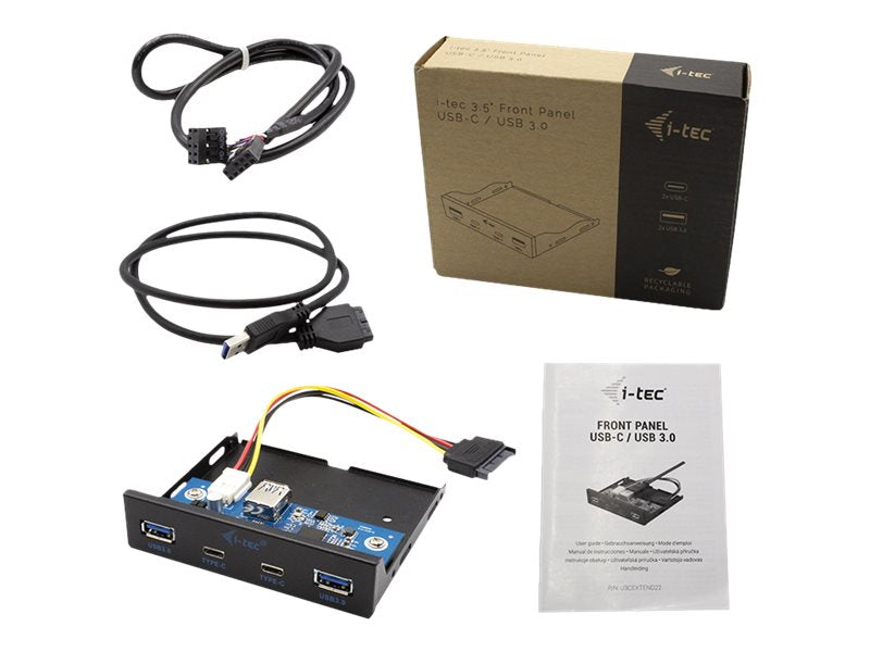 I-TEC USB-C/USB 3.0 Internal Front panel Vorderansicht