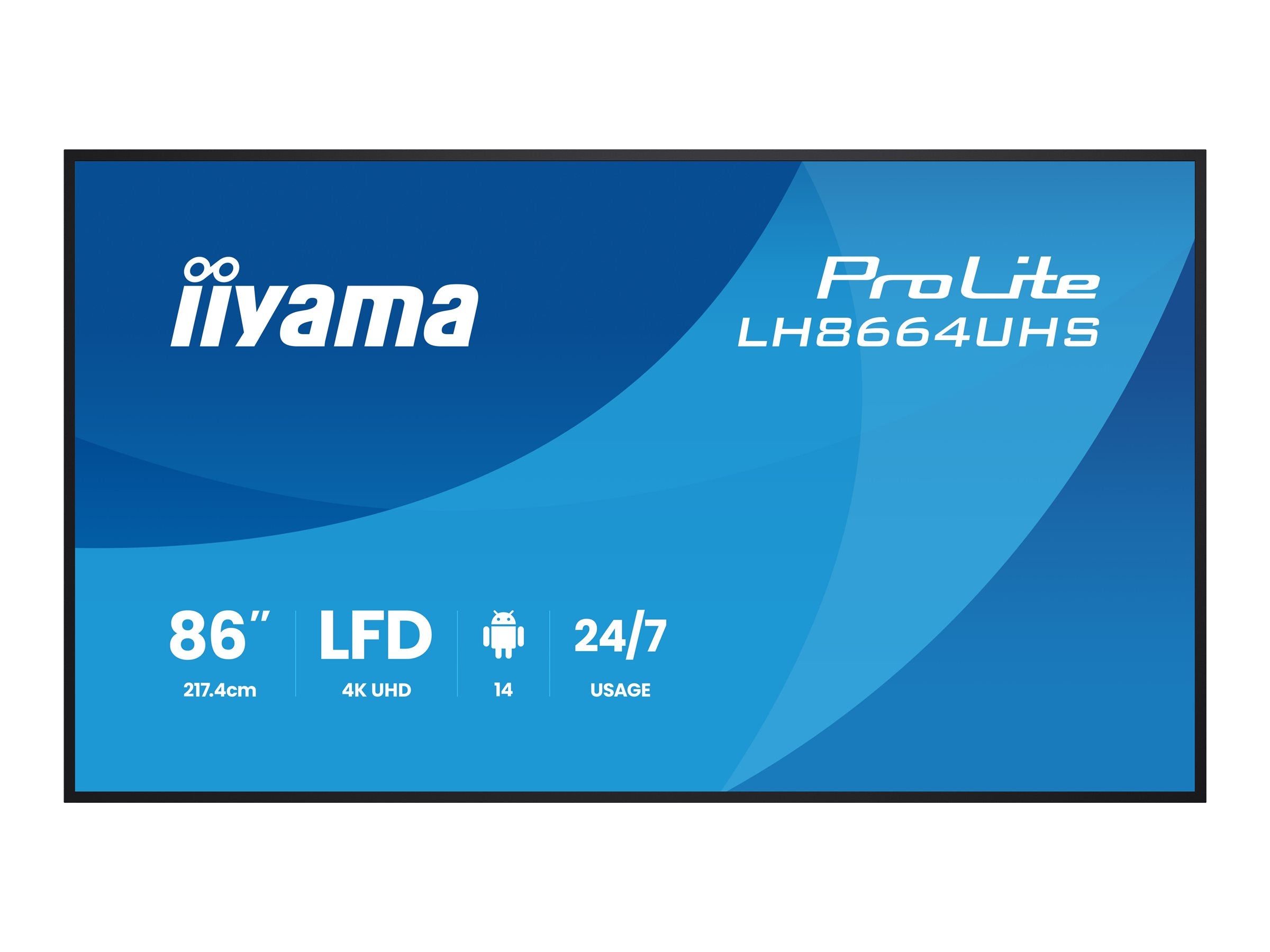IIYAMA LH8664UHS-B3AG LCD-Display Rückansicht