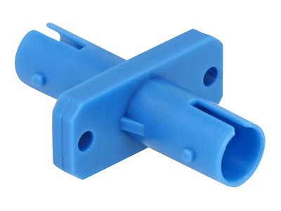 DELOCK LWL Kupplung ST Simplex Buchse zu ST Simplex Buchse blau - Vorderansicht