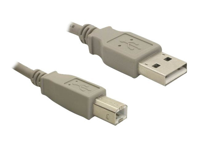 DELOCK Kabel USB 2.0 upstream 1,8m A-B St/St - Vorderansicht