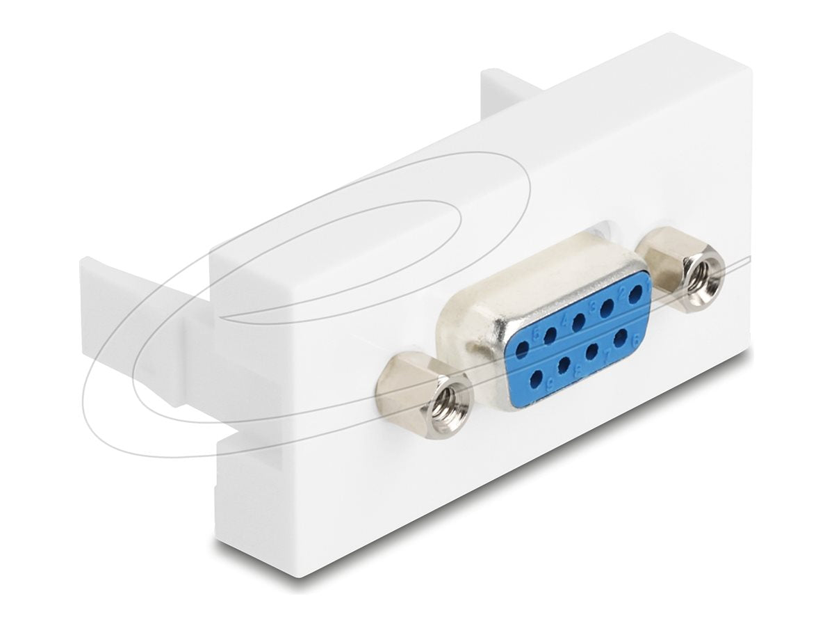 DELOCK Easy 45modul Sub-D 9 Buchse zu Buchse Vorderansicht
