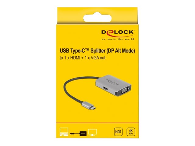 DELOCK USB Type-C Splitter Verpackung