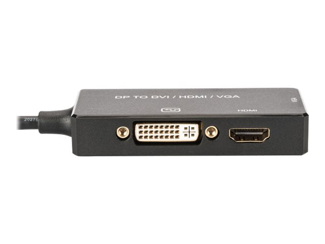 DIGITUS DisplayPort Konverterkabel DP - HDMI+DVI+VGA 0,2m Verpackung
