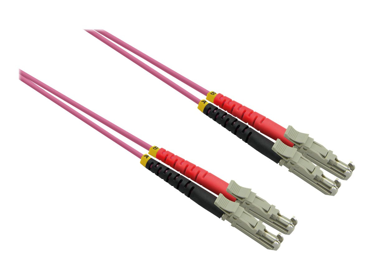 ROLINE LWL-Kabel duplex 50/125um OM4 LSH/LSH 0,5m - Vorderansicht