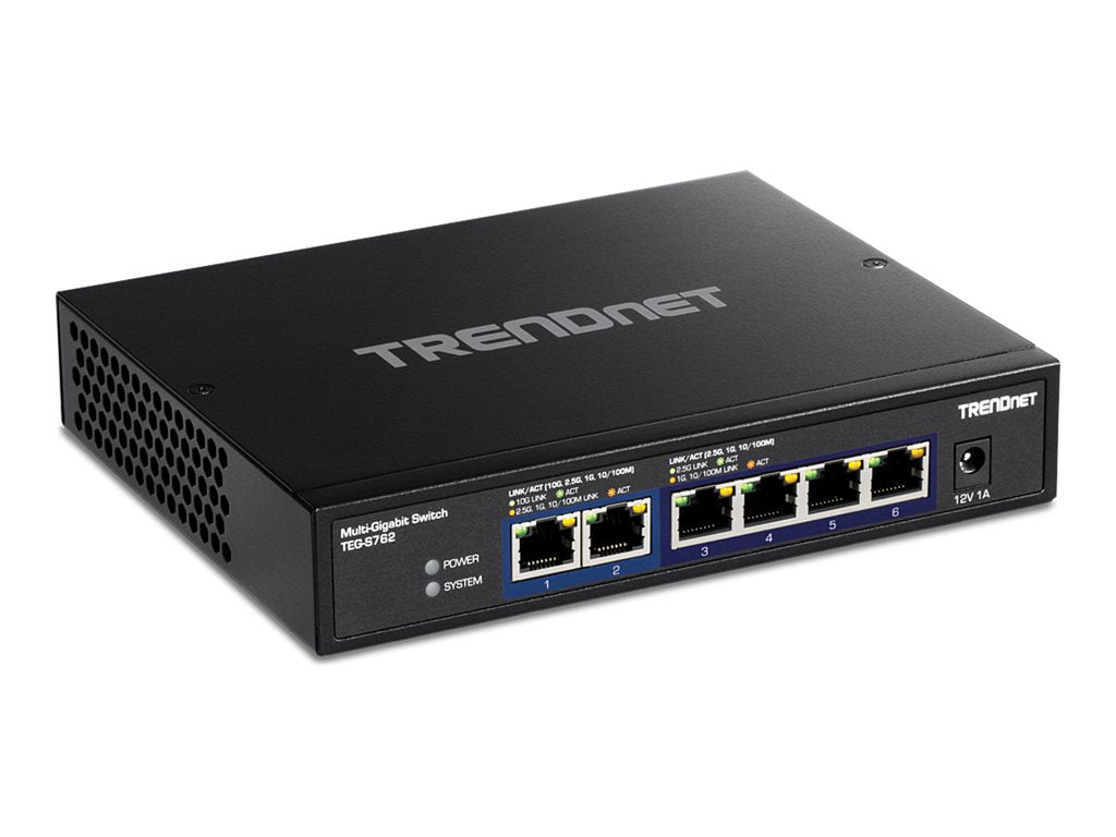 TRENDNET TEG-S762 6-Port 10G Switch Vorderansicht