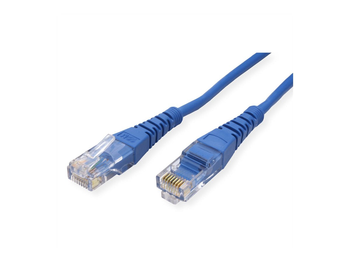 ROLINE Patchkabel Kat.5e Class D UTP blau 1m - Detailansicht