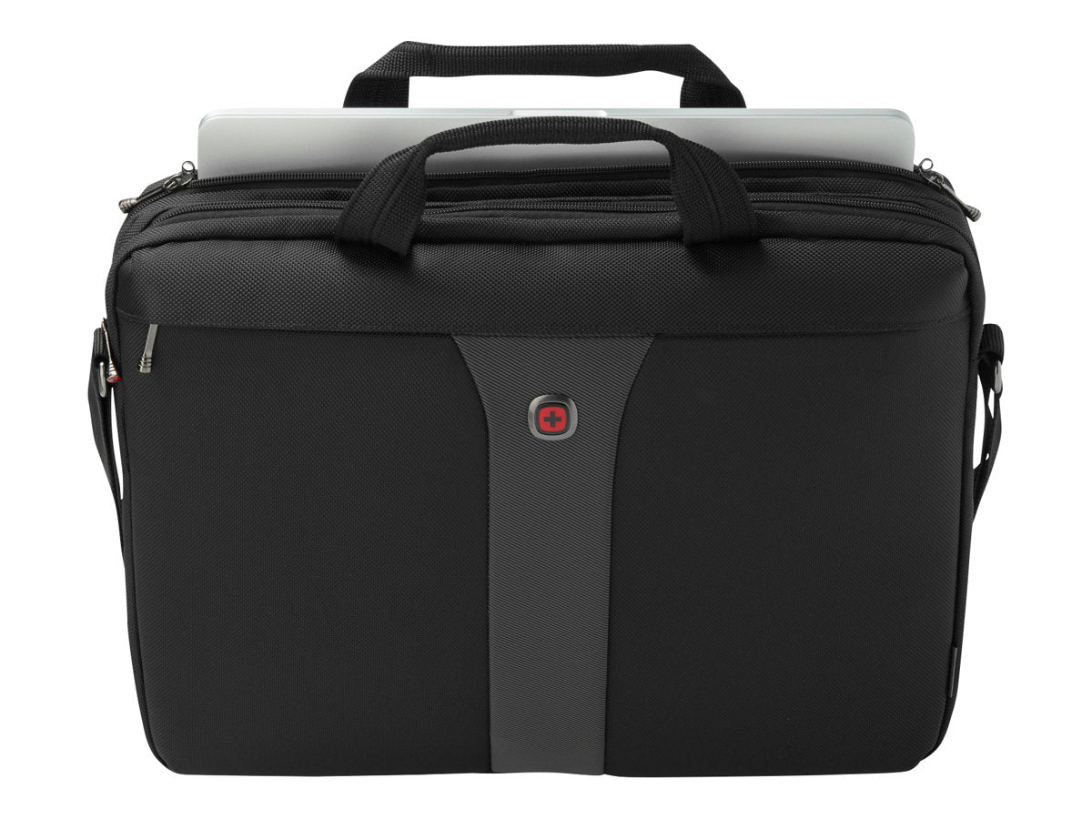 WENGER Legacy 43,2cm 17Zoll Slimcase schwarz/grau Vorderansicht