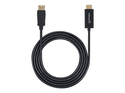 MANHATTAN 1080p60Hz DisplayPort auf HDMI-Kabel DisplayPort-Stecker auf HDMI-Stecker 1 m schwarz